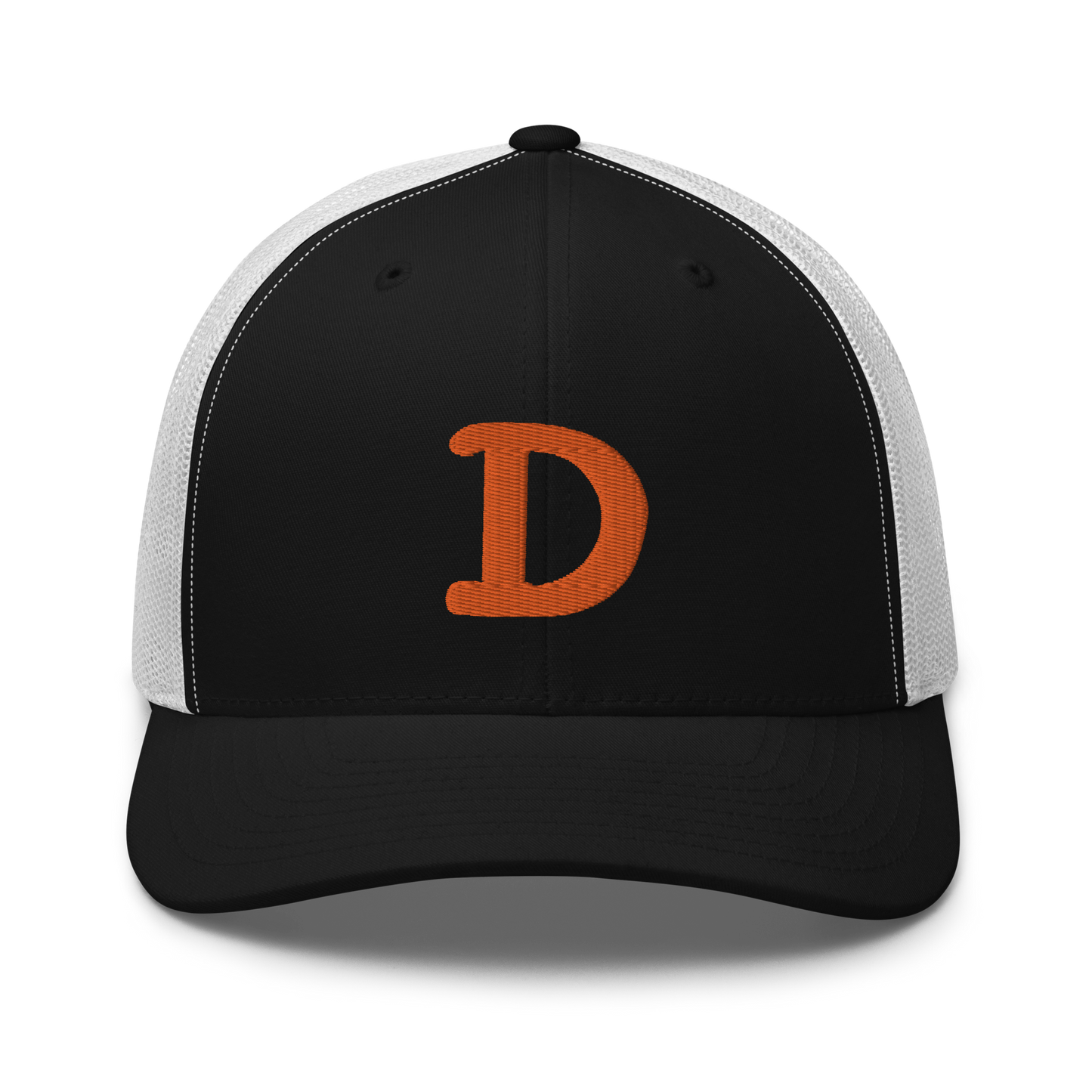 Detroit 'Old French D' Trucker Hat | Orange Embroidery