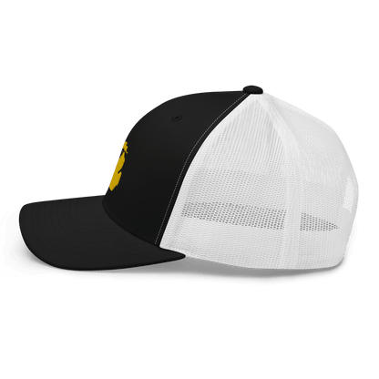 Michigan Trucker Hat (w/ Michigan Outline) | Gold Embroidery - Circumspice Michigan