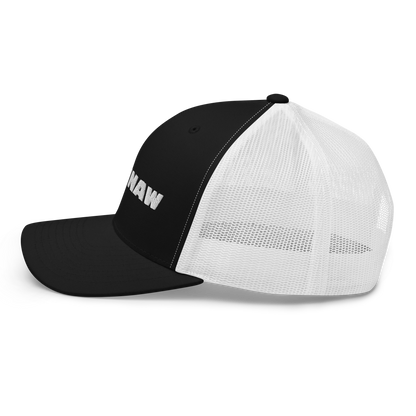 'Saginaw' Trucker Hat | White/Black Embroidery