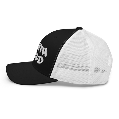 'Southfield' Trucker Hat | White/Black Embroidery