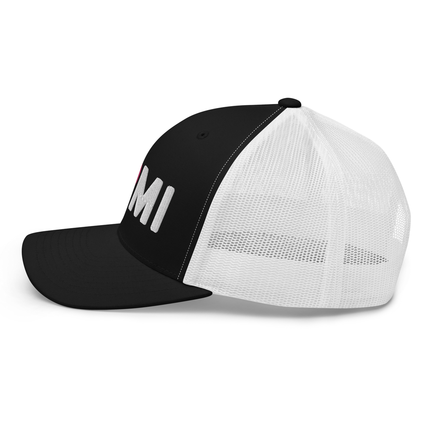 Michigan 'I ❤️ MI' Trucker Hat (Rounded Swiss Font)