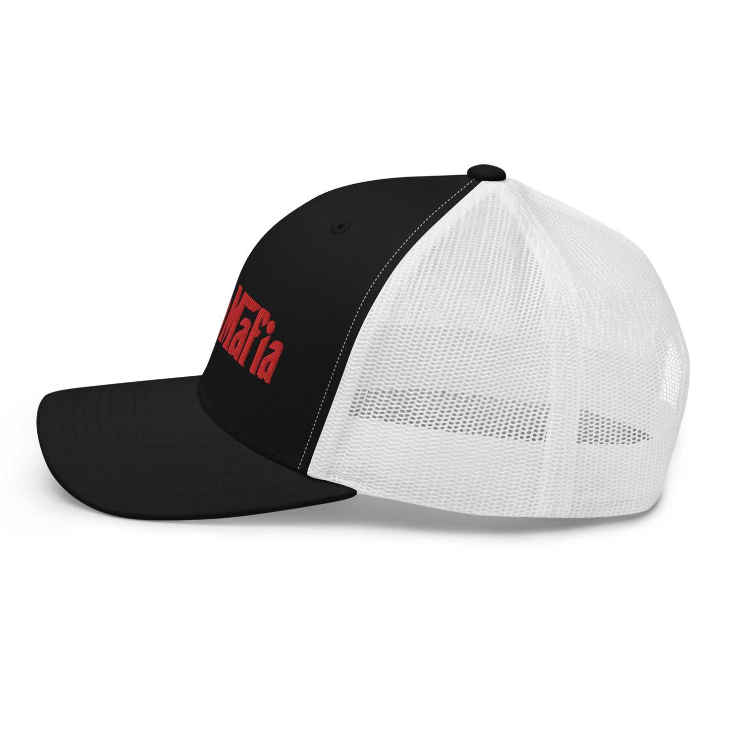 Michigan 'MittenMafia' Trucker Hat (Gangster Font) | Red Embroidery