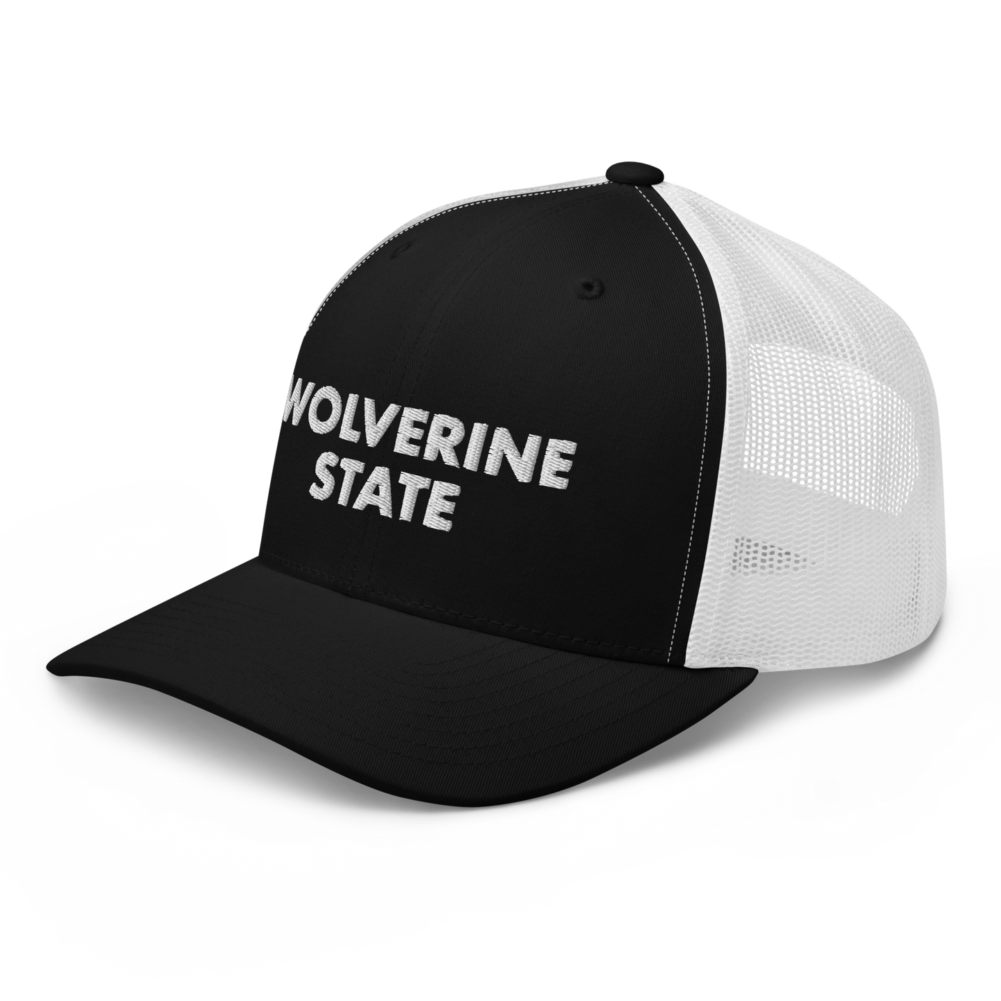 Michigan 'Wolverine State' Trucker Hat (Geometric Sans Font)