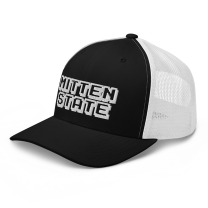 Michigan 'Mitten State' Trucker Hat (Arcade Font)