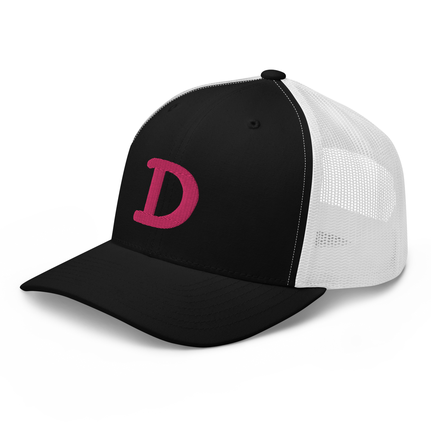 Detroit 'Old French D' Trucker Hat | Pink Embroidery