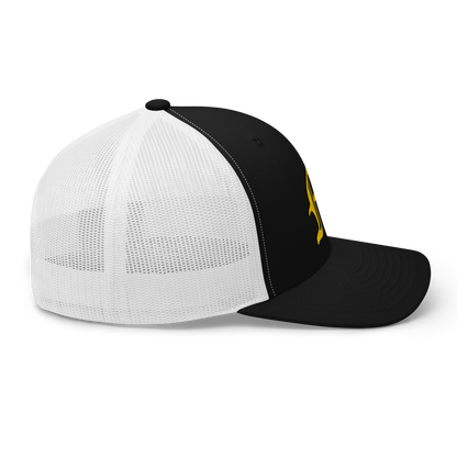 Michigan 'Old English M' Trucker Hat | Gold Embroidery