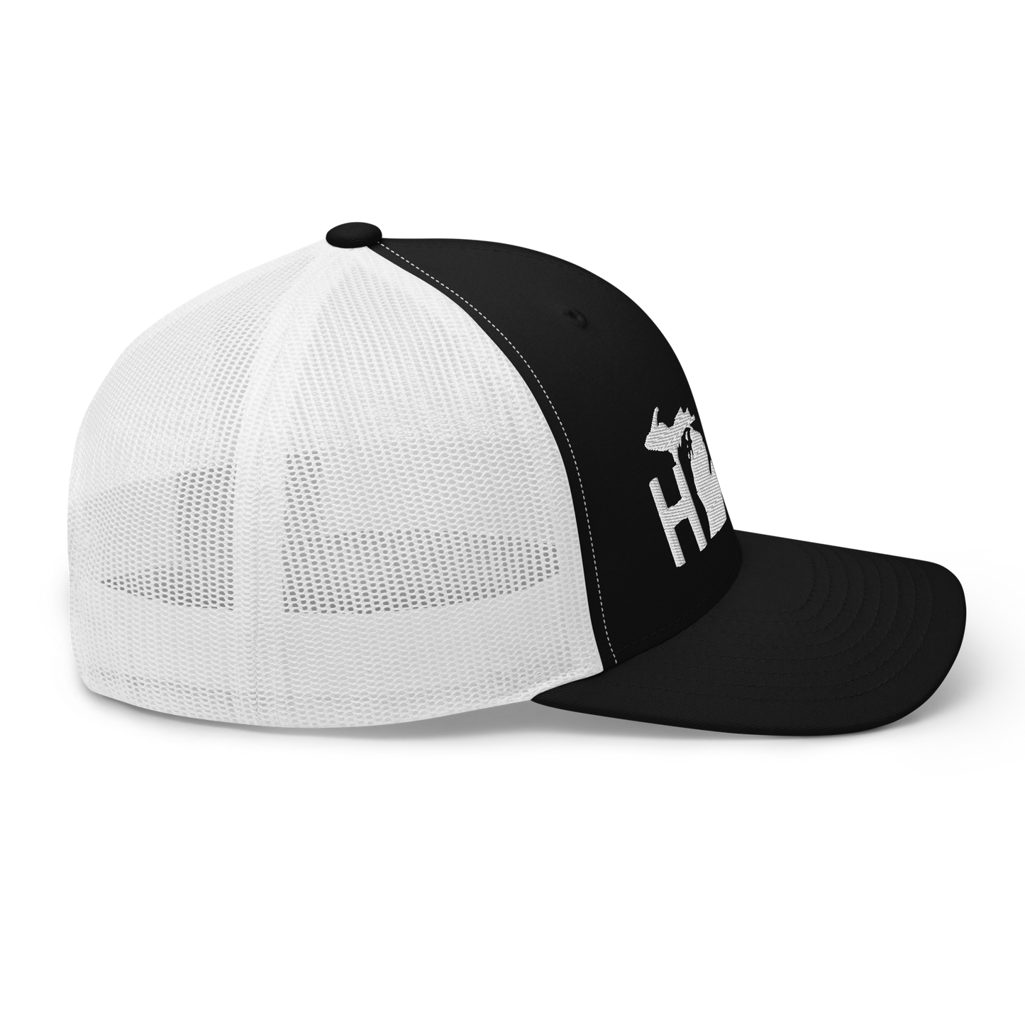 Michigan 'Home' Trucker Hat (Geometric Sans Font)