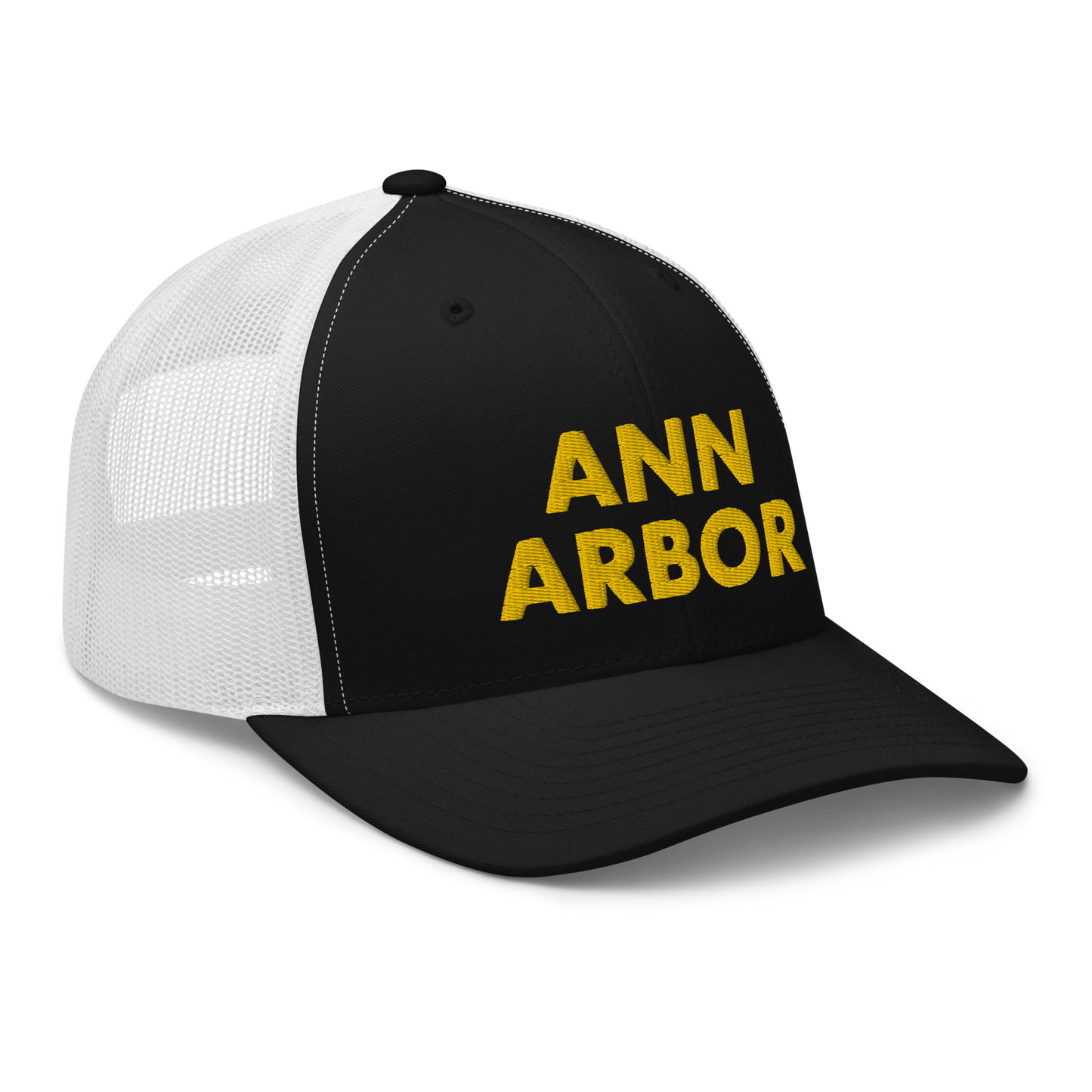 'Ann Arbor' Trucker Hat | Gold Embroidery