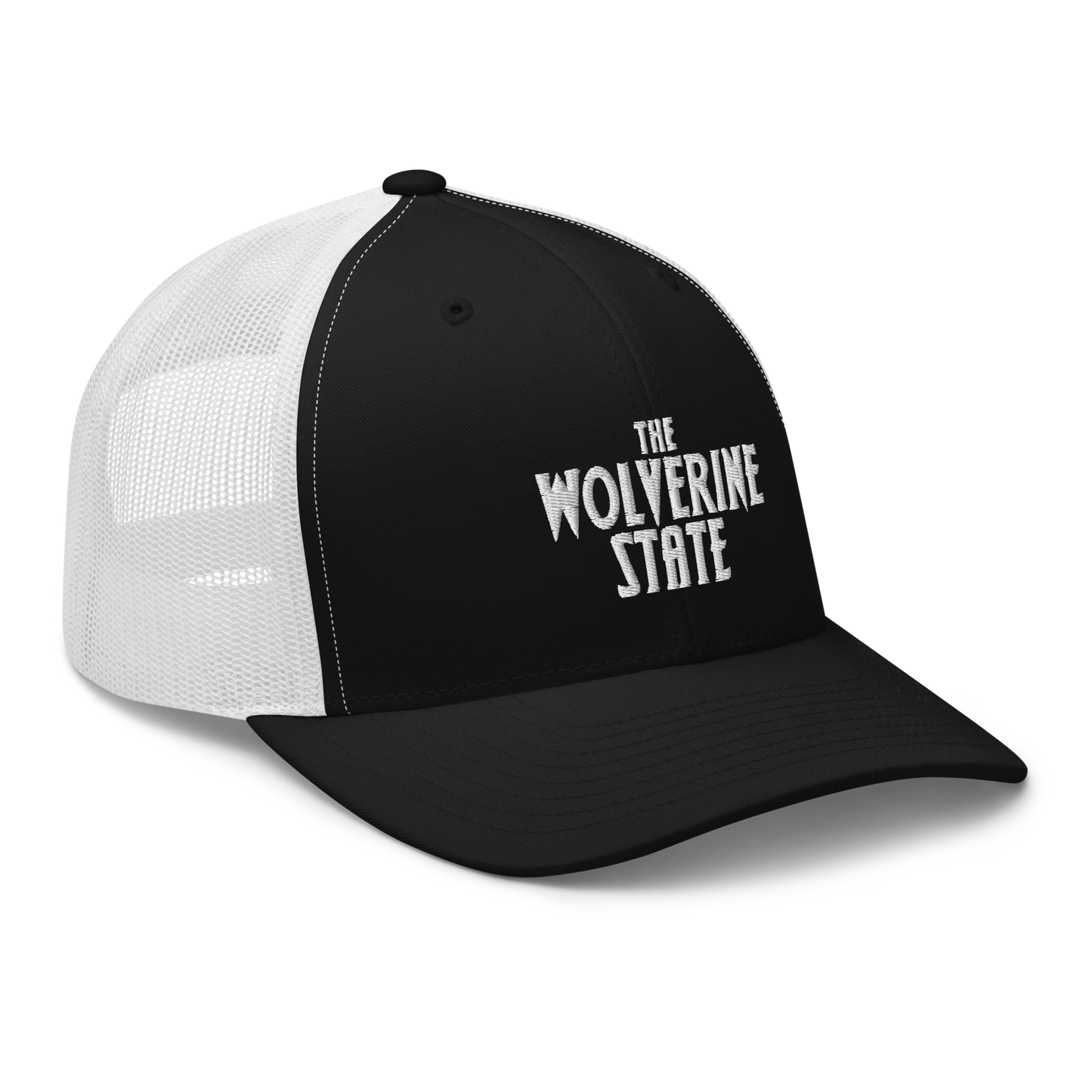 Michigan 'The Wolverine State' Trucker Hat (Vicious Mustelid Font)