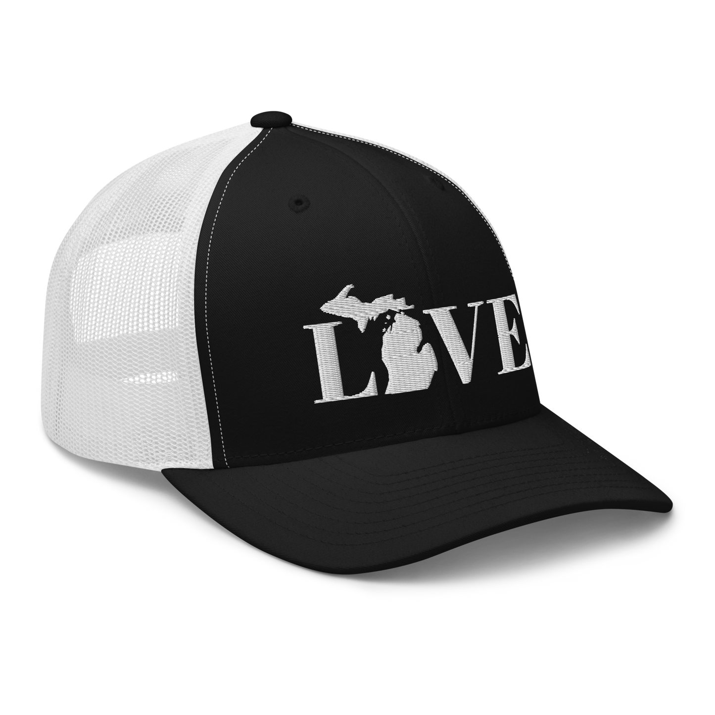 Michigan 'Love' Trucker Hat (Didone Font)