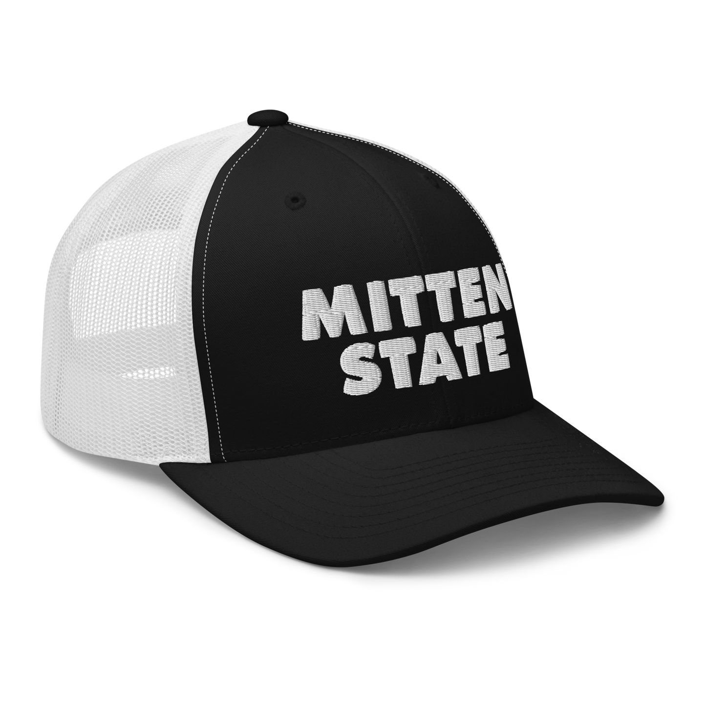 Michigan 'Mitten State' Trucker Hat (Geometric Sans Font)