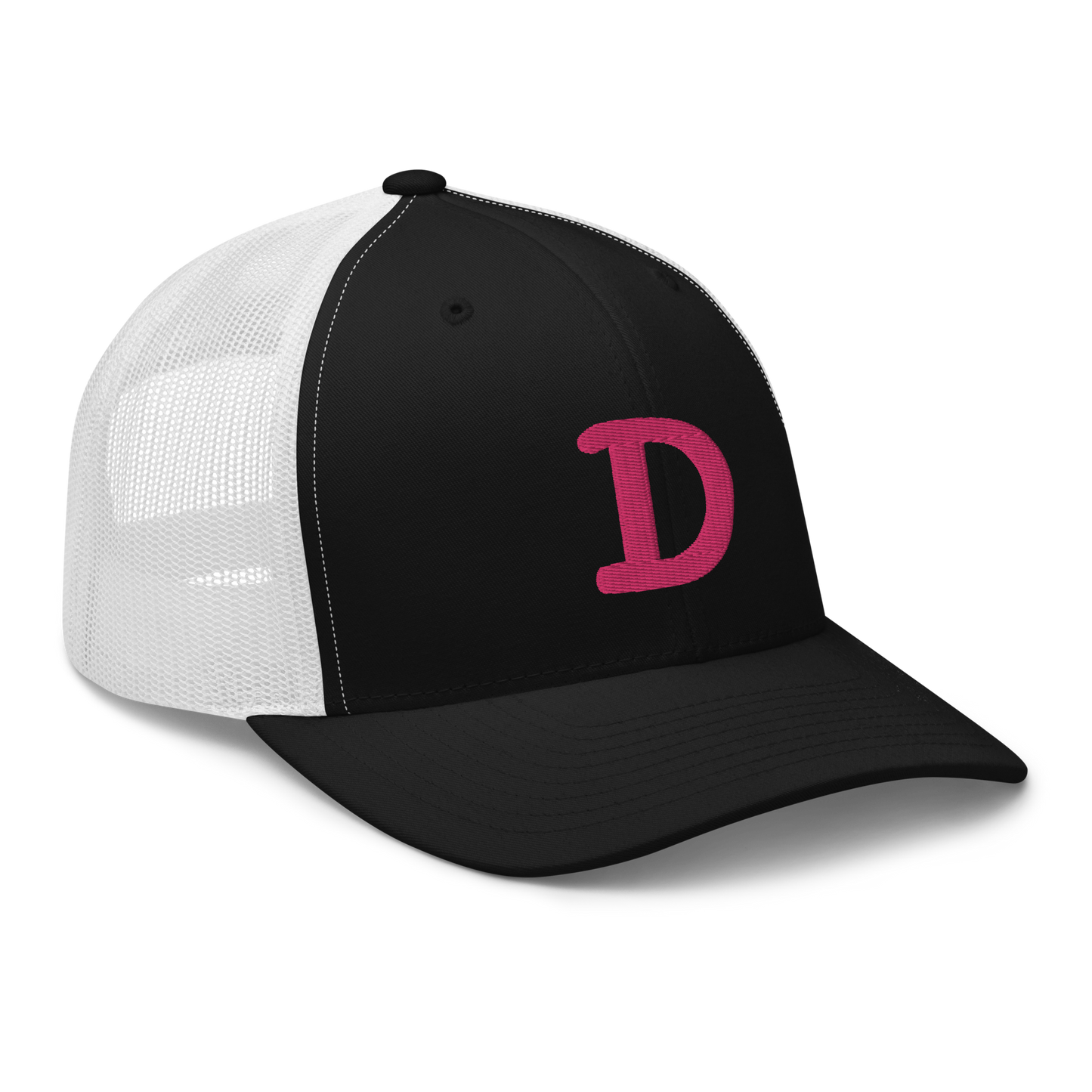 Detroit 'Old French D' Trucker Hat | Pink Embroidery