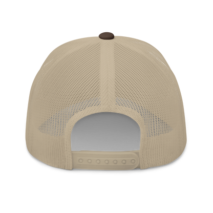 Michigan 'MI' Trucker Hat (1940s Baseball Font) | Pink Embroidery