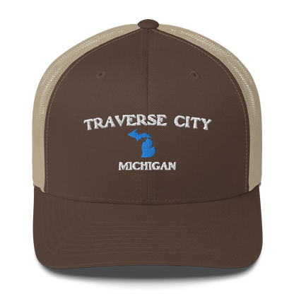 'Traverse City Michigan' Trucker Hat (w/ Michigan Outline)