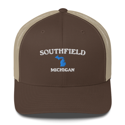 'Southfield Michigan' Trucker Hat (w/ Michigan Outline)