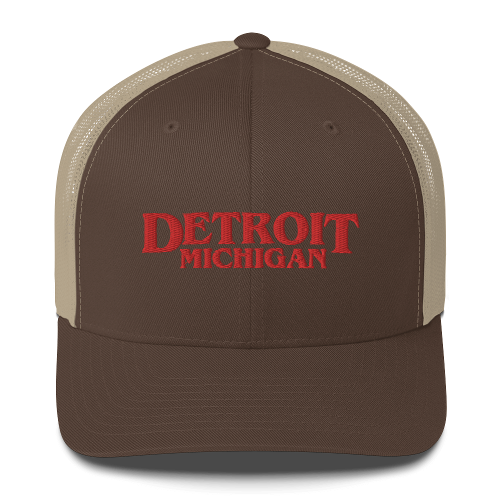 'Detroit Michigan' Trucker Hat (1980s Drama Parody)