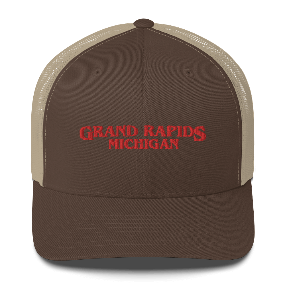 'Grand Rapids Michigan' Trucker Hat (1980s Drama Parody)