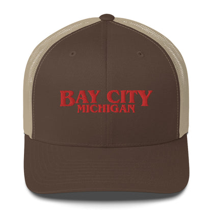 'Bay City Michigan' Trucker Hat (1980s Drama Parody)