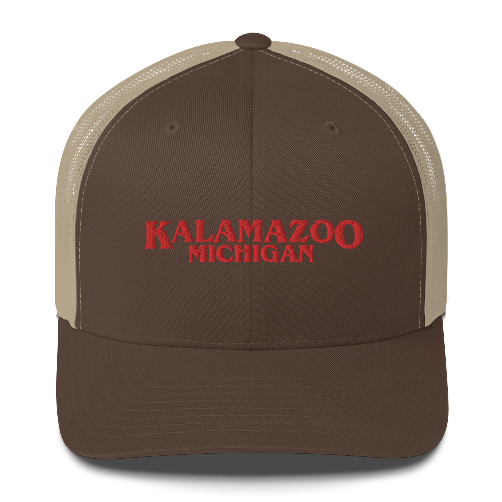 'Kalamazoo Michigan' Trucker Hat (1980s Drama Parody)