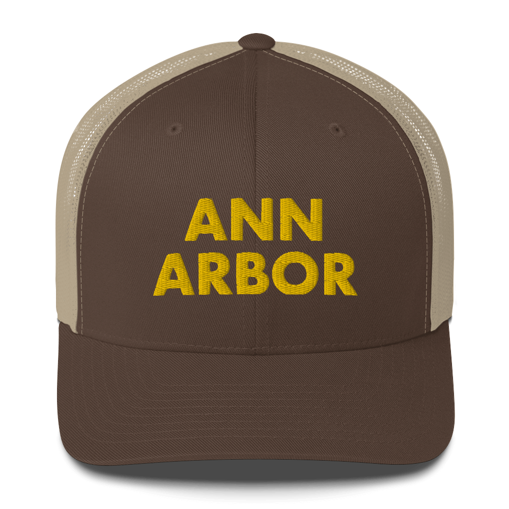 'Ann Arbor' Trucker Hat | Gold Embroidery