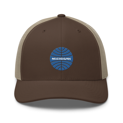 'Michigan' Trucker Hat (Retro Airline Parody)