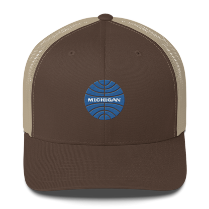 'Michigan' Trucker Hat (Retro Airline Parody)