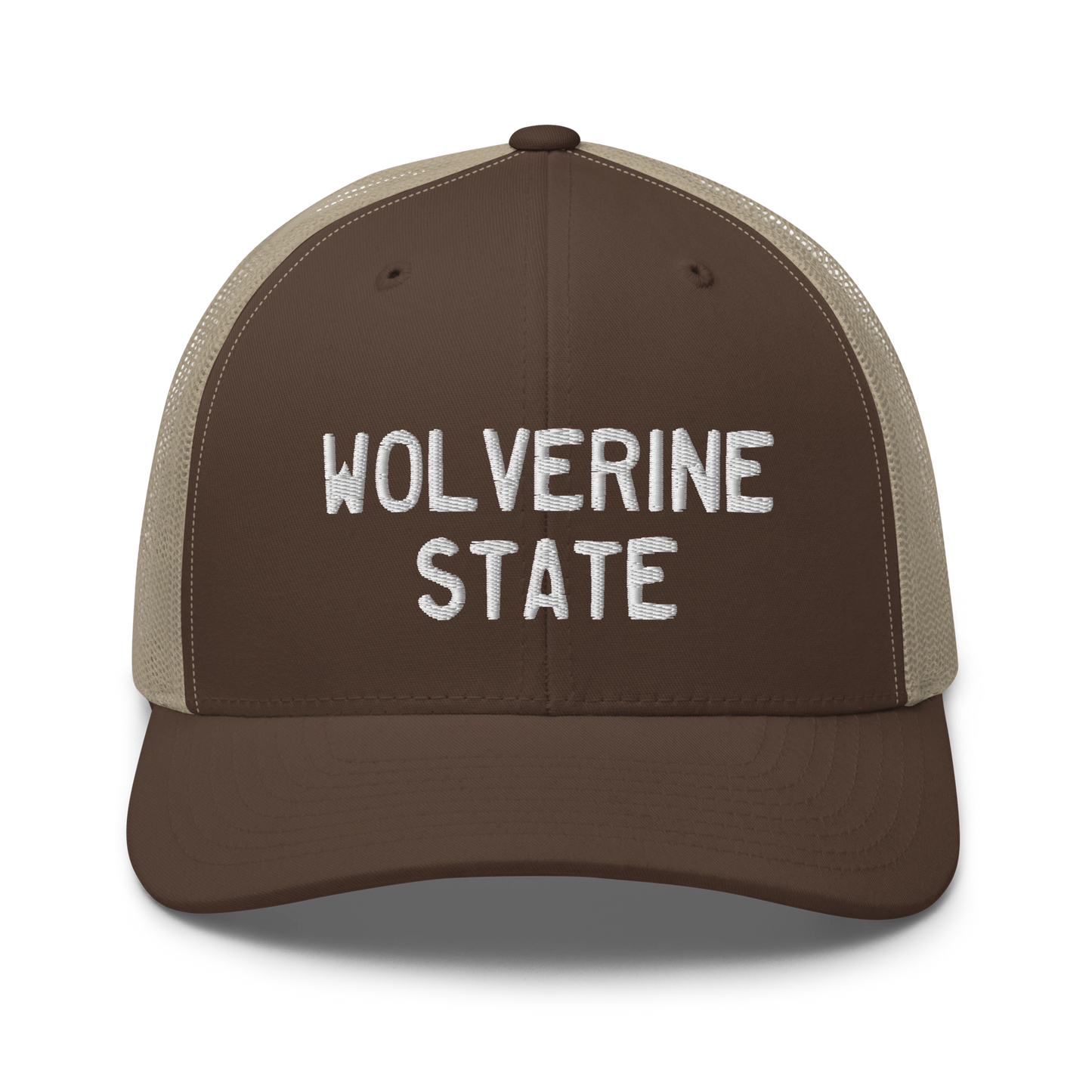 Michigan 'Wolverine State' Trucker Hat (Licence Plate Font)