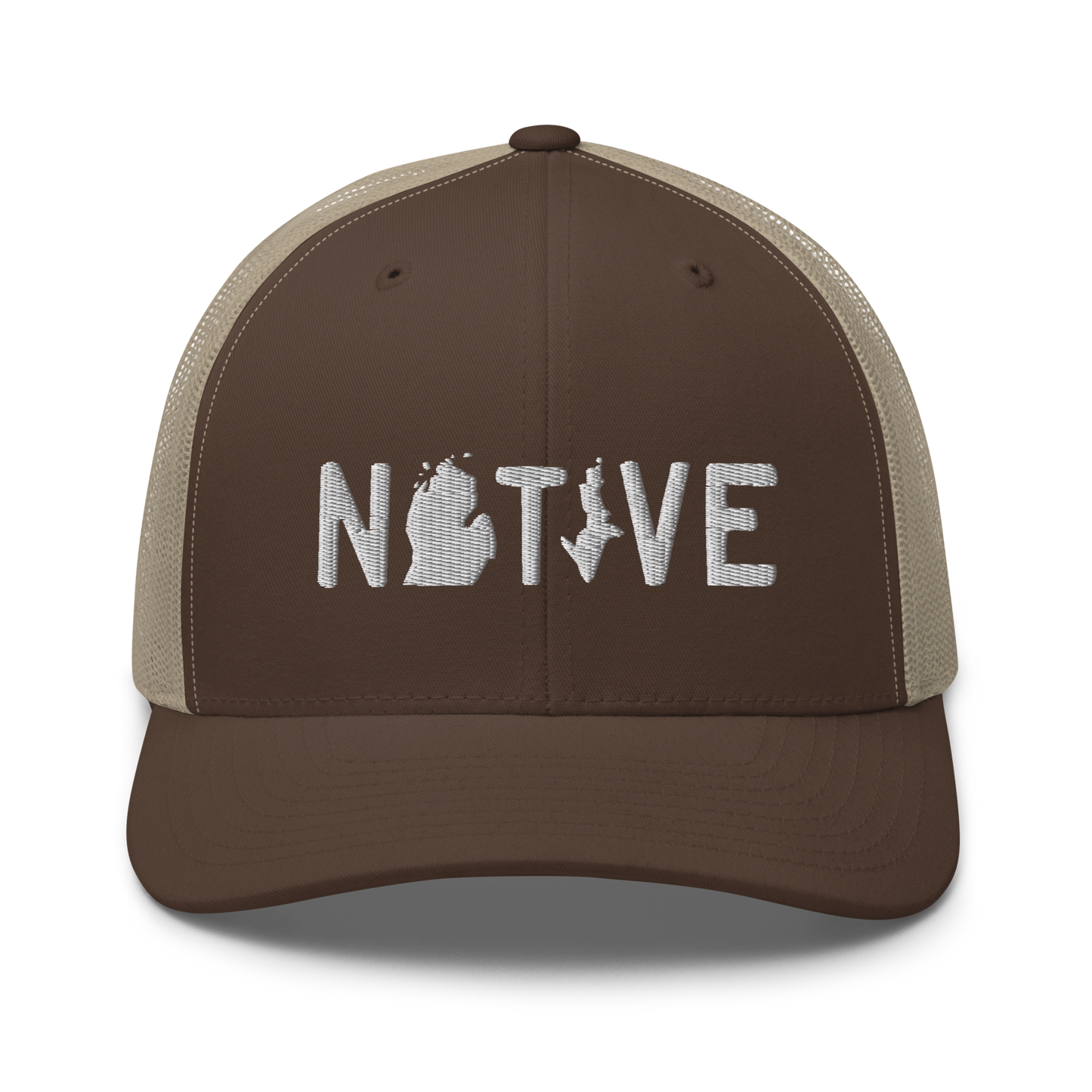 Michigan 'Native' Trucker Hat (Licence Plate Font)