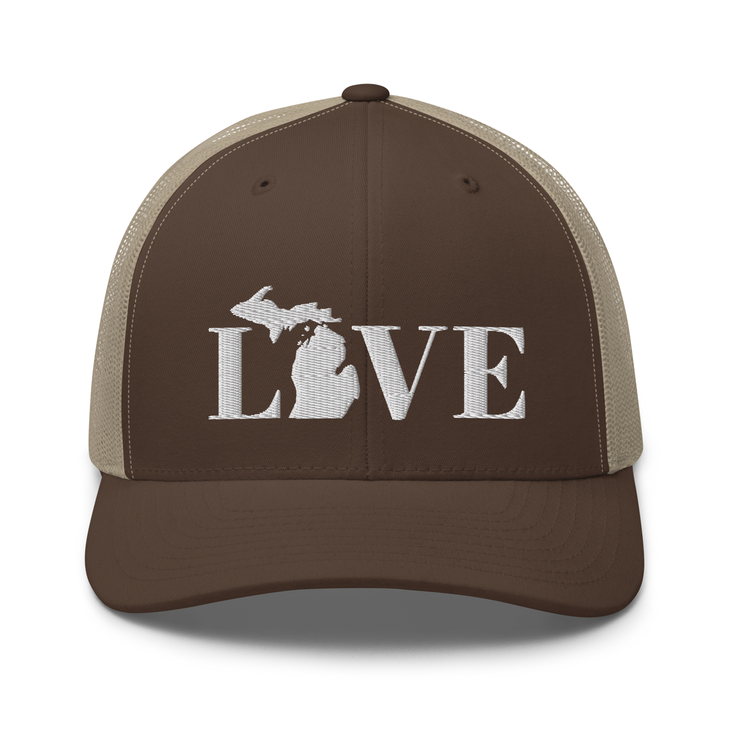 Michigan 'Love' Trucker Hat (Didone Font)