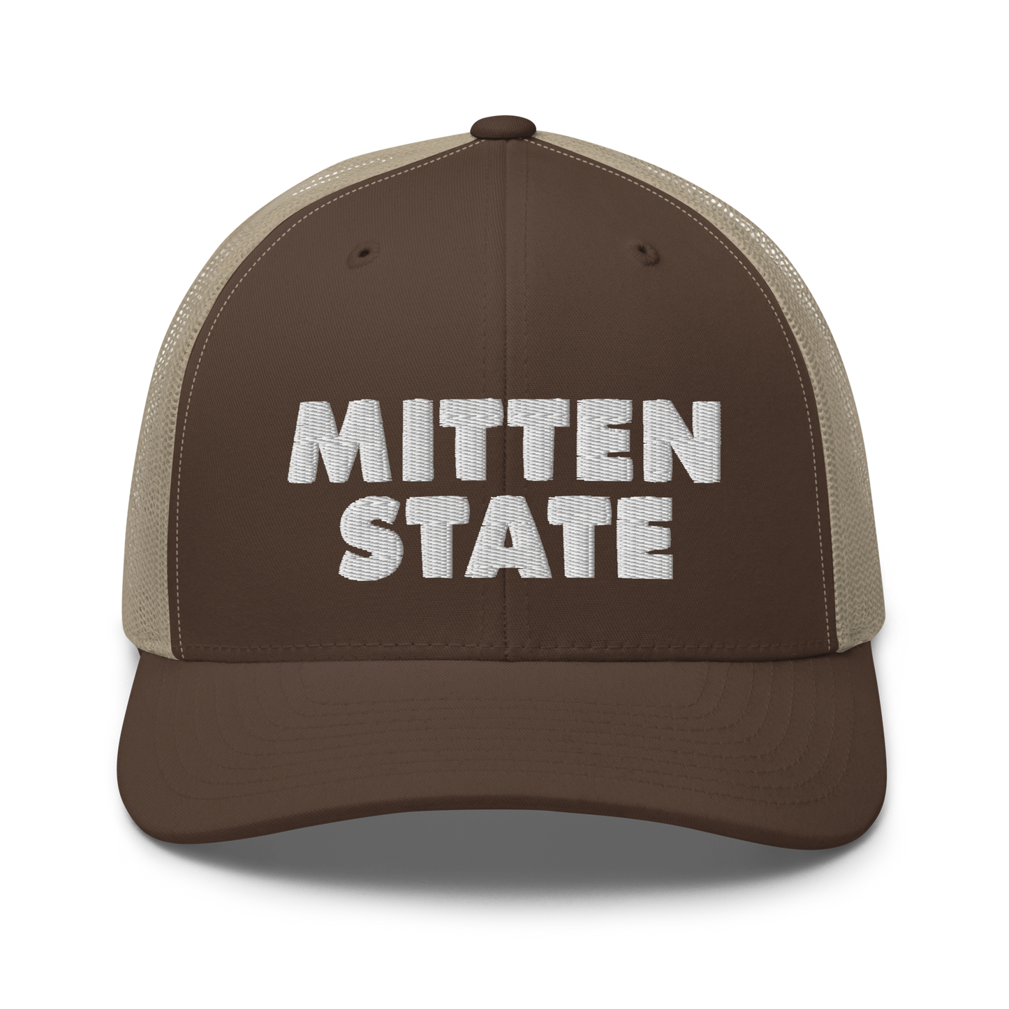 Michigan 'Mitten State' Trucker Hat (Geometric Sans Font)