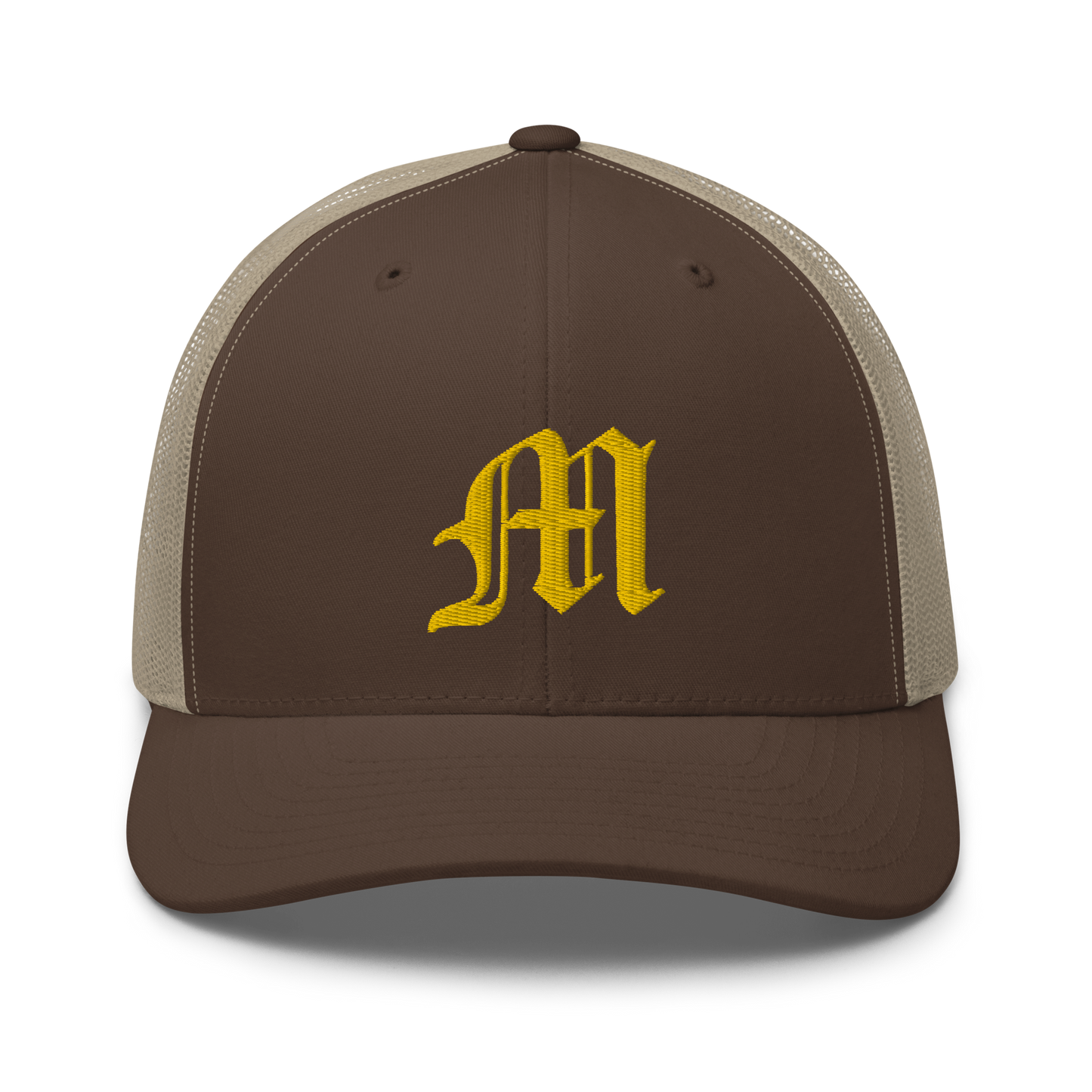 Michigan 'Old English M' Trucker Hat | Gold Embroidery