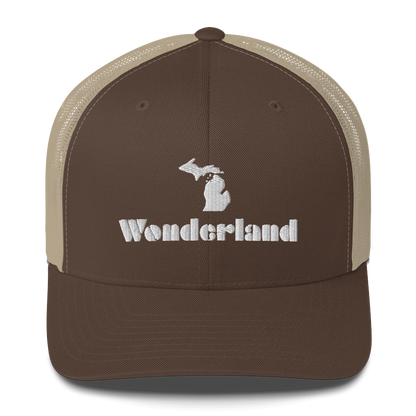 Michigan 'Wonderland' Trucker Hat (Art Deco Font)