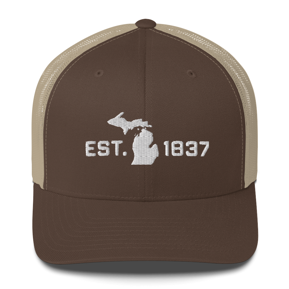 Michigan 'EST 1837' Trucker Hat (Athletic Font)