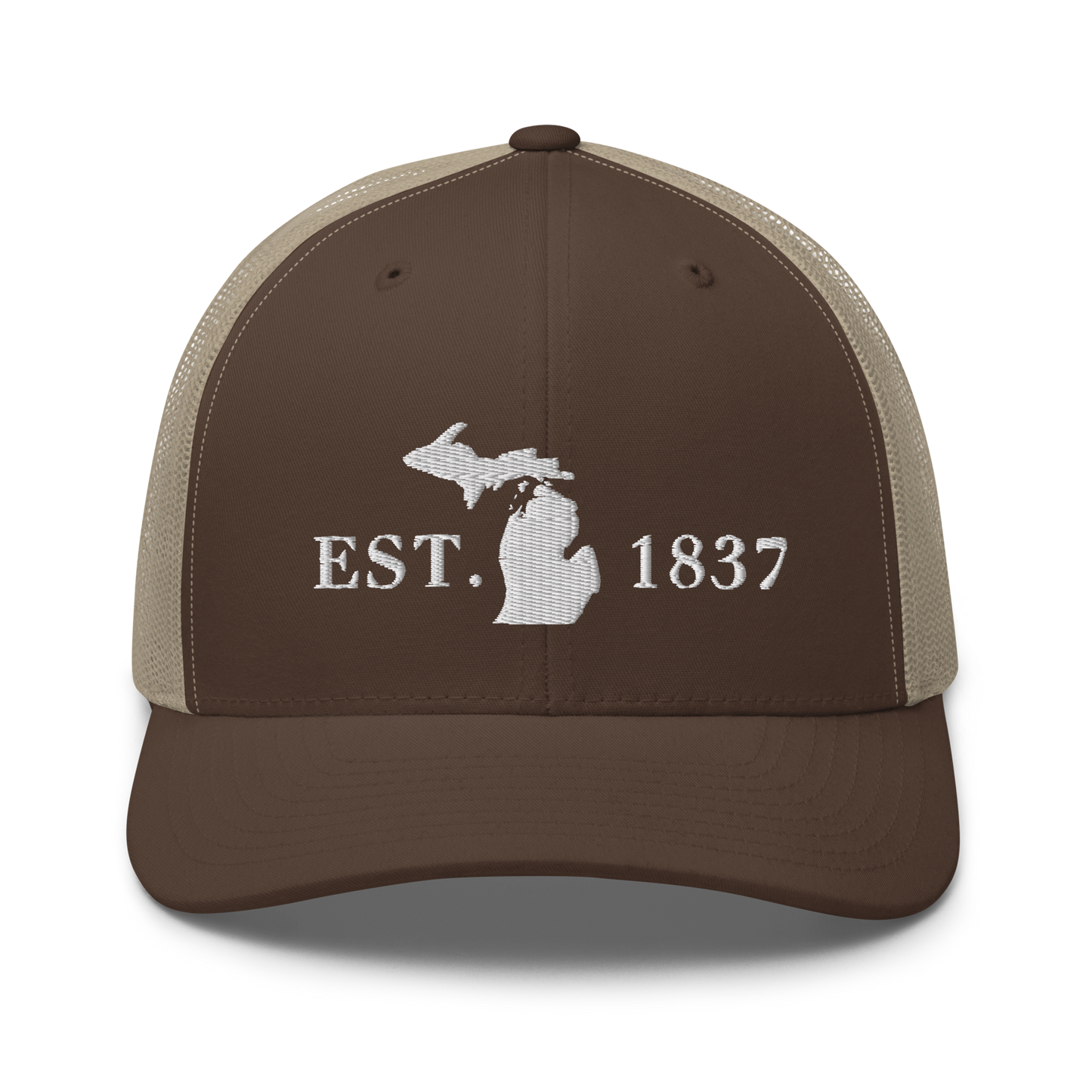 Michigan 'EST 1837' Trucker Hat (Didone Font)