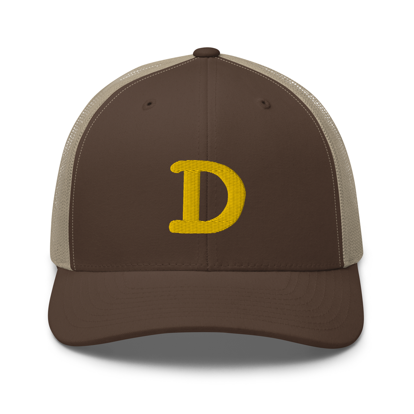 Detroit 'Old French D' Trucker Hat | Gold Embroidery