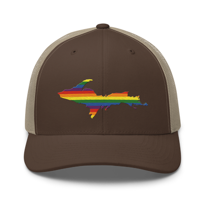 Michigan Upper Peninsula Trucker Hat (Pride Edition)