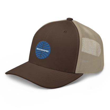 'Michigan' Trucker Hat (Retro Airline Parody)