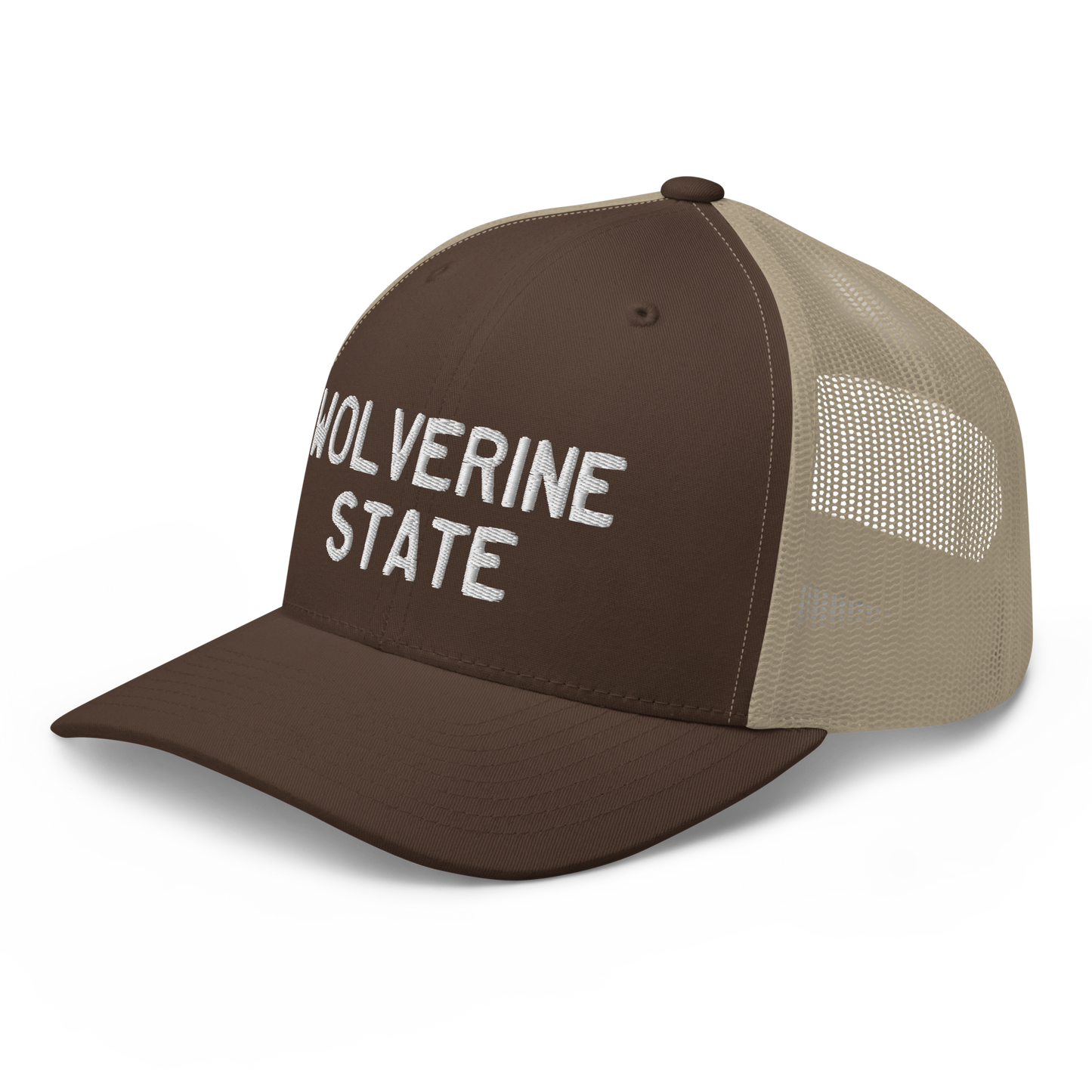 Michigan 'Wolverine State' Trucker Hat (Licence Plate Font)