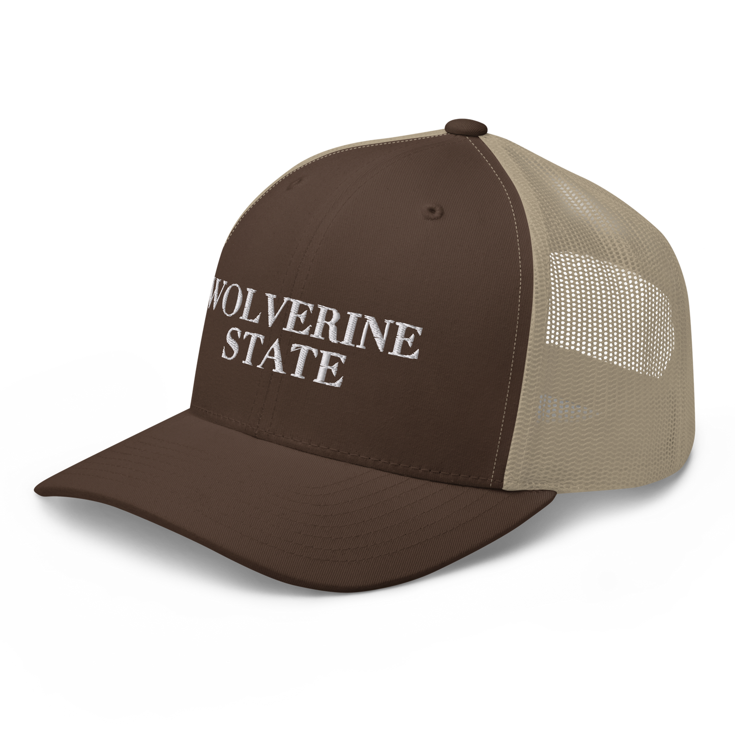 Michigan 'Wolverine State' Trucker Hat (Didone Font)