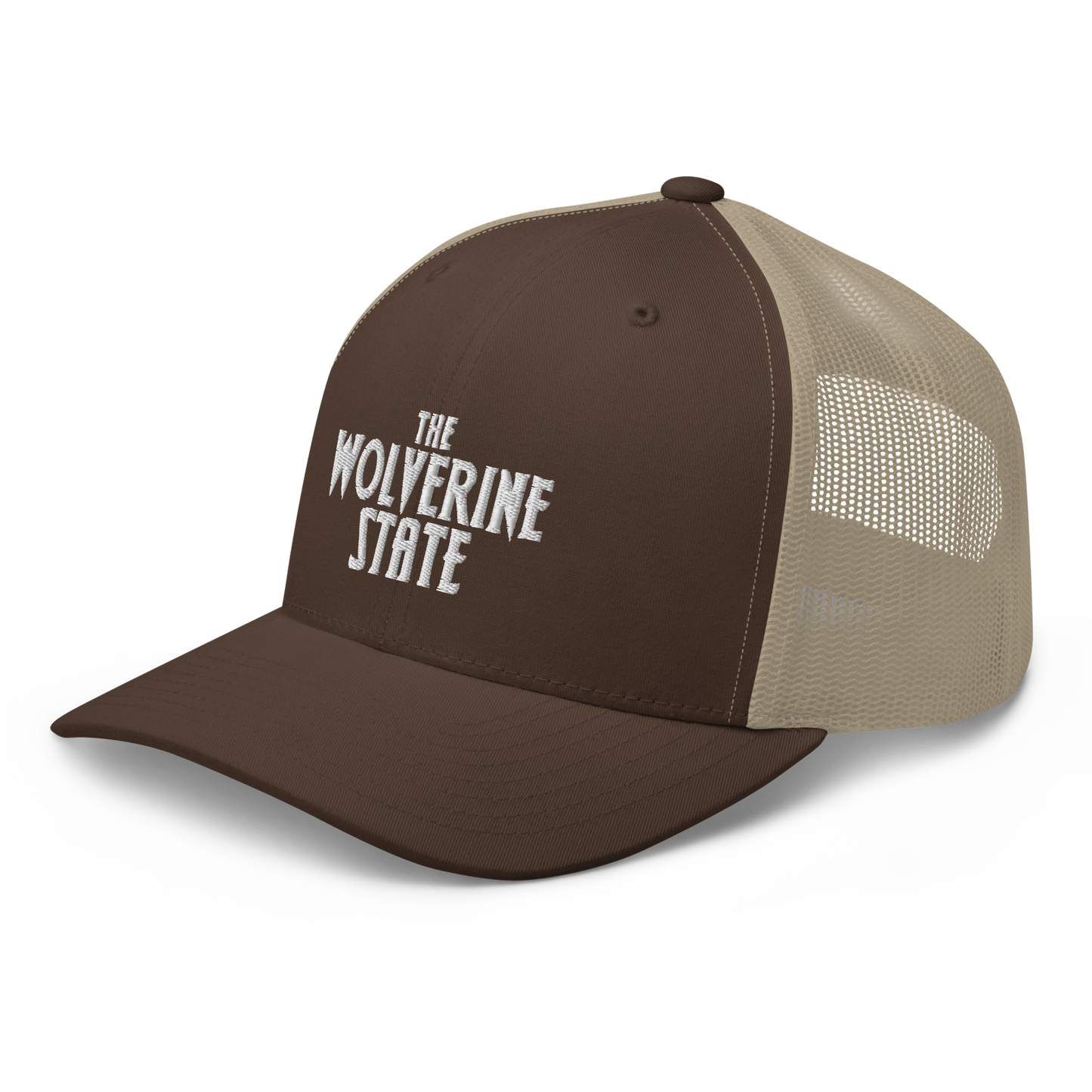 Michigan 'The Wolverine State' Trucker Hat (Vicious Mustelid Font)