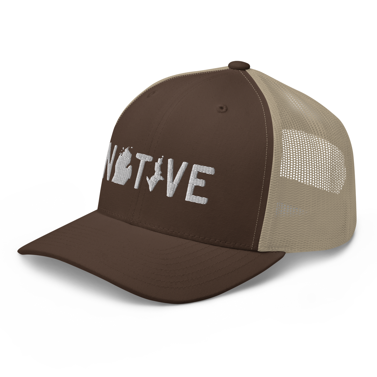 Michigan 'Native' Trucker Hat (Licence Plate Font)