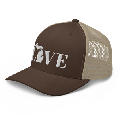 Michigan 'Love' Trucker Hat (Didone Font)