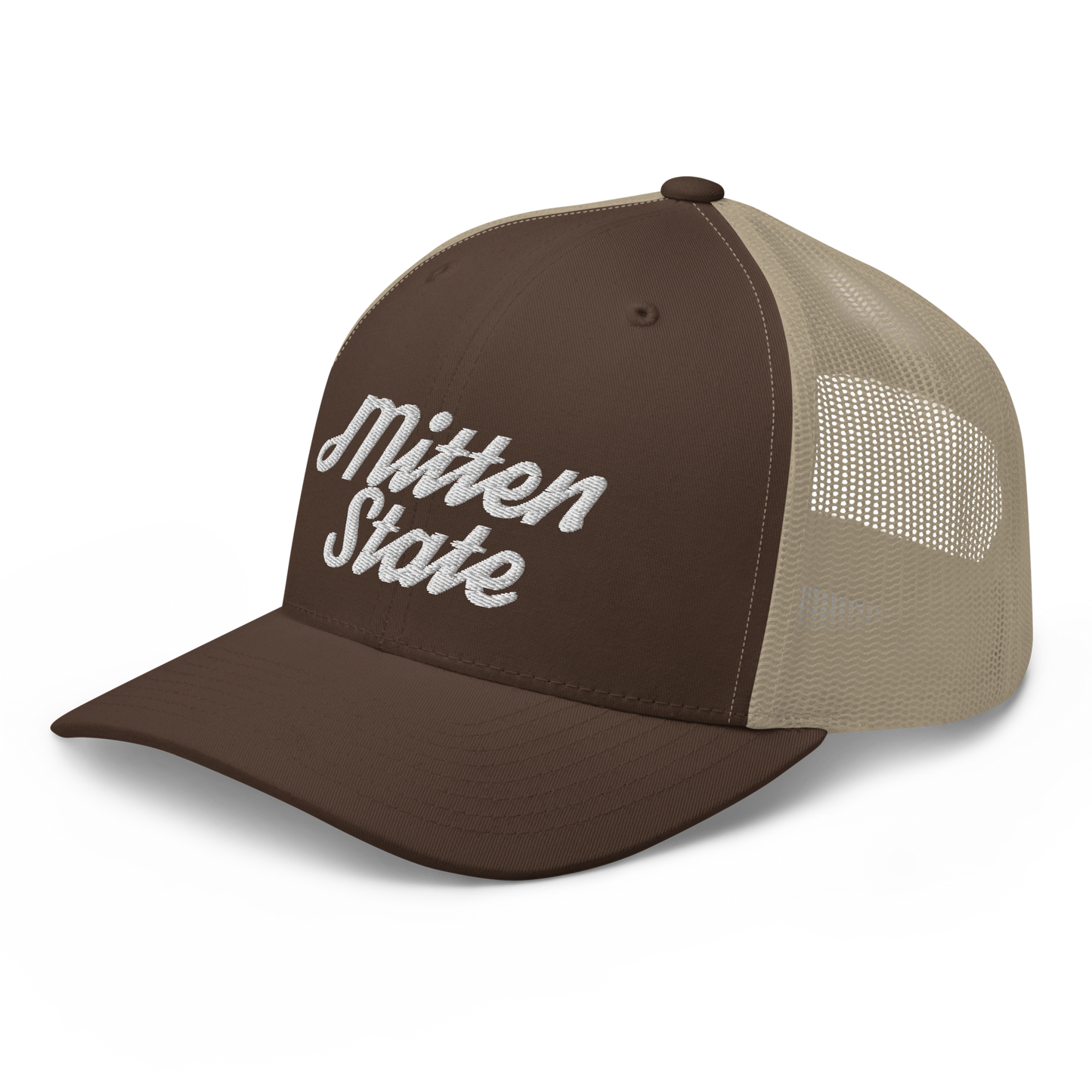 Michigan 'Mitten State' Trucker Hat (Script Font)