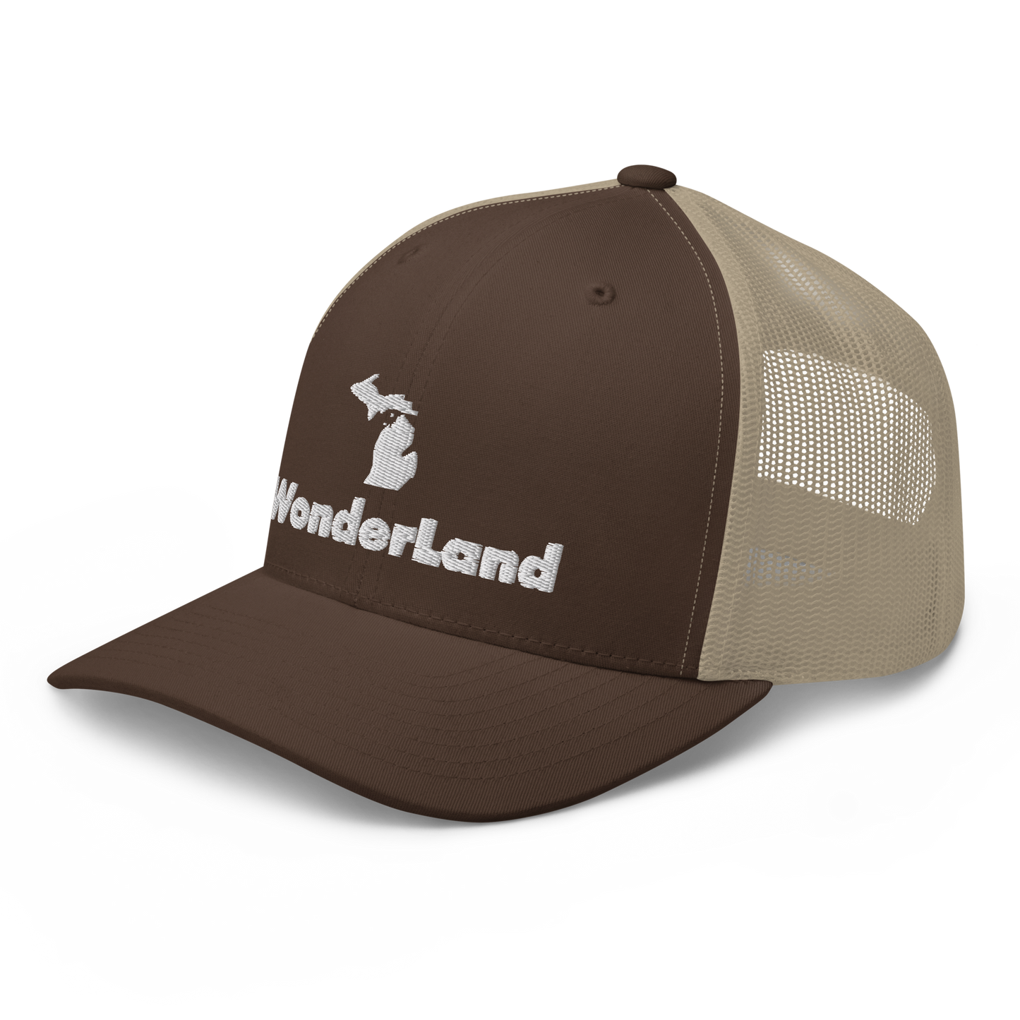 Michigan 'Wonderland' Trucker Hat (Geometric Sans Font)