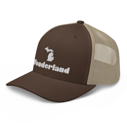 Michigan 'Wonderland' Trucker Hat (Art Deco Font)