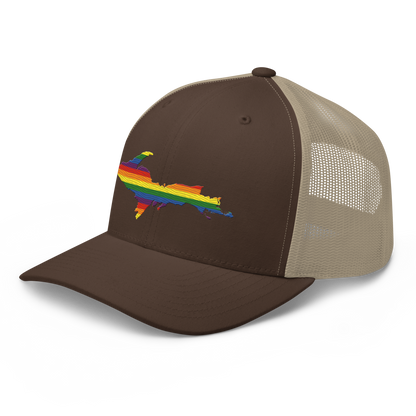 Michigan Upper Peninsula Trucker Hat (Pride Edition)