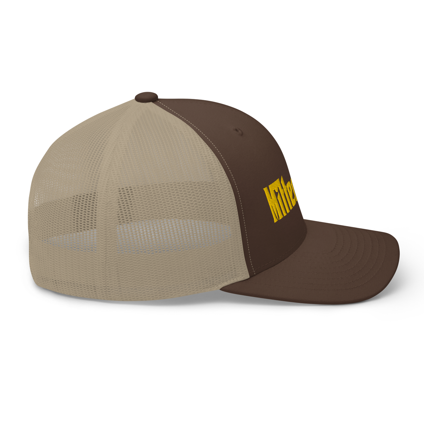 Michigan 'MittenMafia' Trucker Hat (Gangster Font) | Gold Embroidery