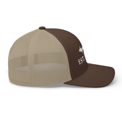 Michigan 'EST 1837' Trucker Hat (Didone Font)