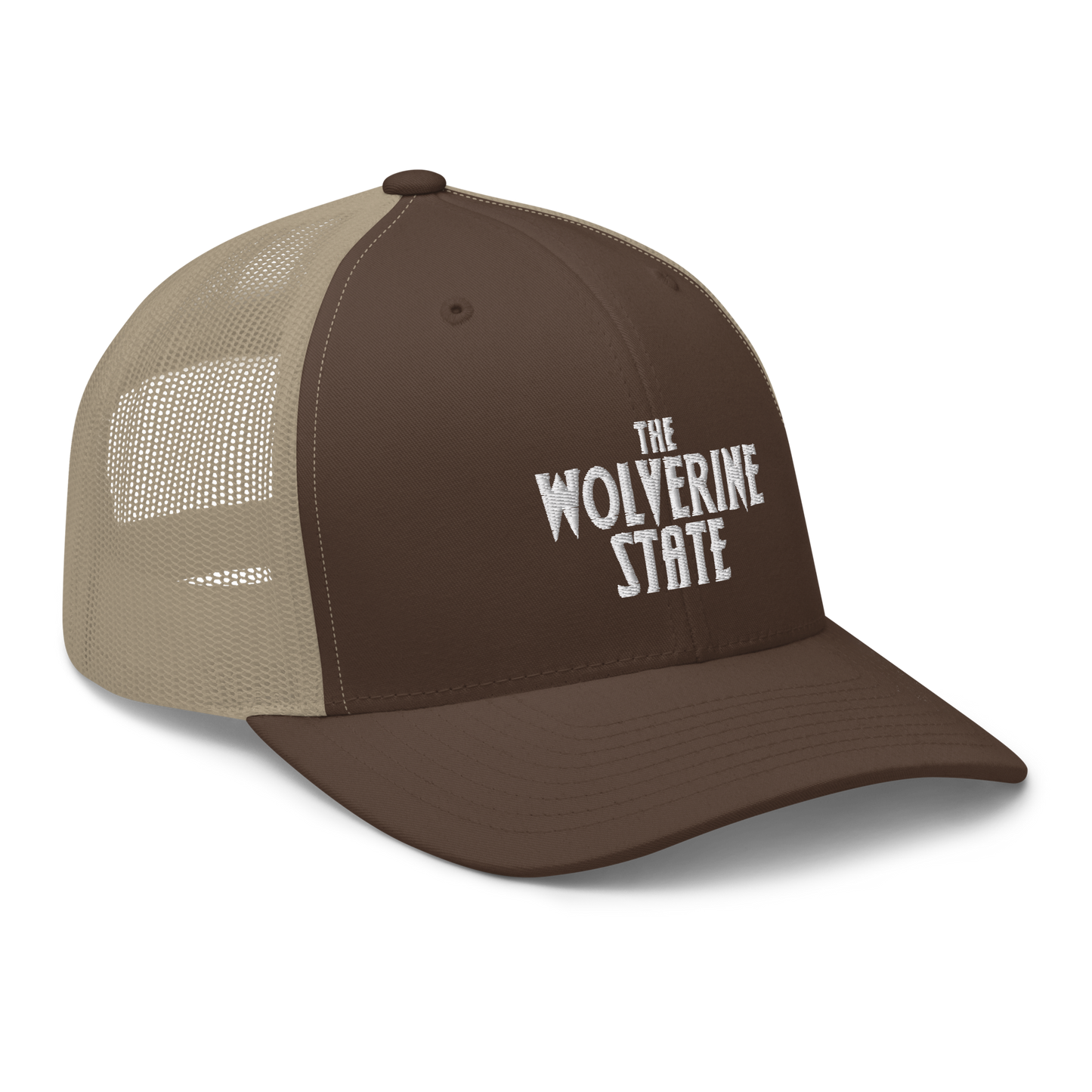 Michigan 'The Wolverine State' Trucker Hat (Vicious Mustelid Font)