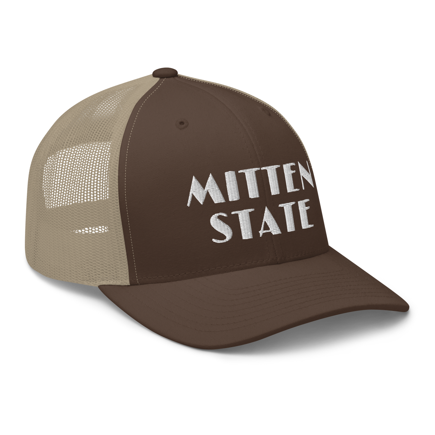 Michigan 'Mitten State' Trucker Hat (Art Deco Font)